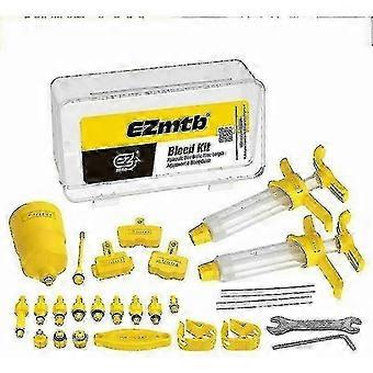 Bicycle Hydraulic Disc Brake Bleed Kit for Shimano Magura Tektro SRAM Mineral Oil Bike Repair Tool with Plastic Adapters Syringes and Clamps