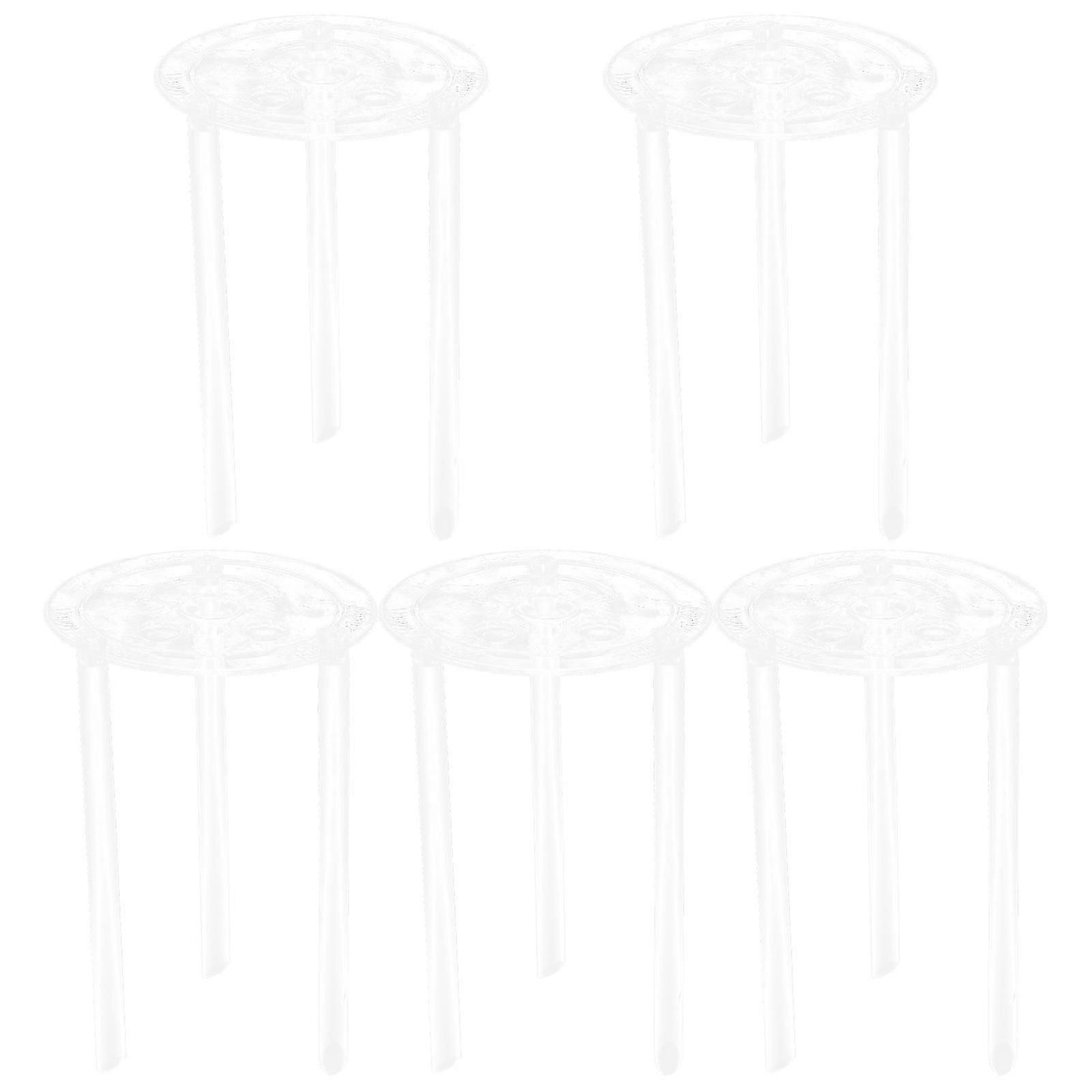5 Sets Cake Tier Stacking Trays Layered Cake Separator Plates Cake Support Rods