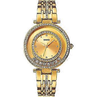 Damskie zegarki damskie Bling Dress Fashion Luxury Diamond Business Casual Analog Quartz Wodoodporne zegarki na rękę ze stali nierdzewnej Prezenty Złoto-1 26