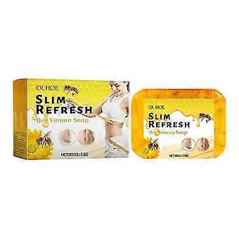 Bee Venom Firming Soap - Naturlig håndlaget såpebar - Kroppsoppstrammende såpe - Ansiktssåpe for dyp tilfredsstillelse - Fuktighetsgivende såpe - Hudlysende, glatt