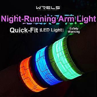 Reflective Safety Warning Arm Light Snap Ring Bracelet for Running & Cycling