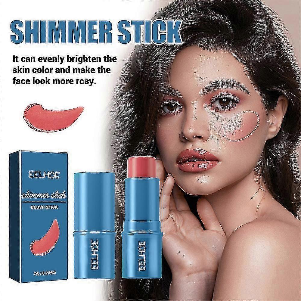 Multi-functional High-gloss Shadow Blush Stick Three-dimensional