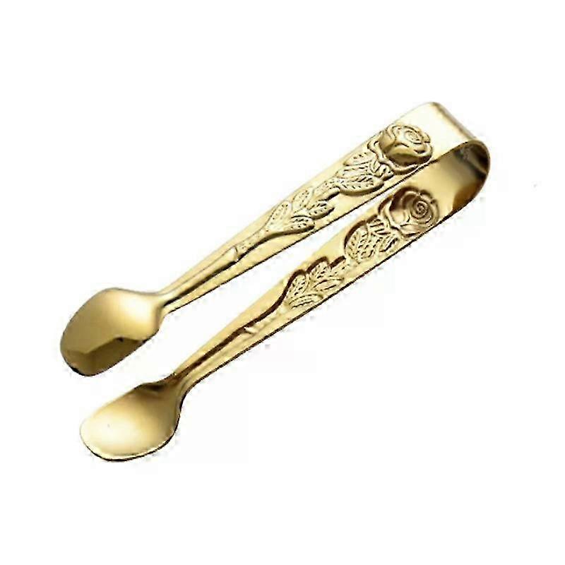 304 Stainless Rosette-Embossed Ice Tong