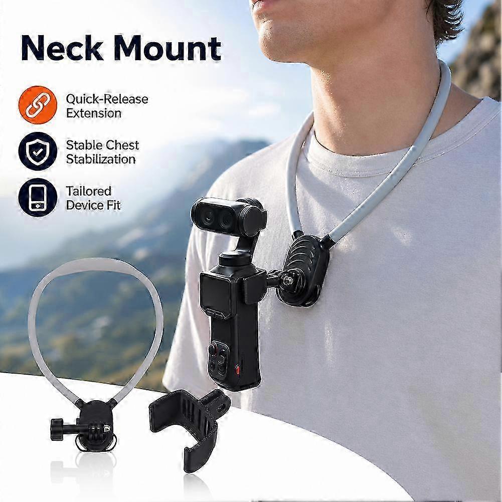 Lightweight Neck Strap with Detachable Extension Bracket