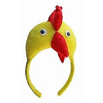 Animal Halloween Yellow Red 3d Cock Chicken Headband Headdress Head Band Hoop