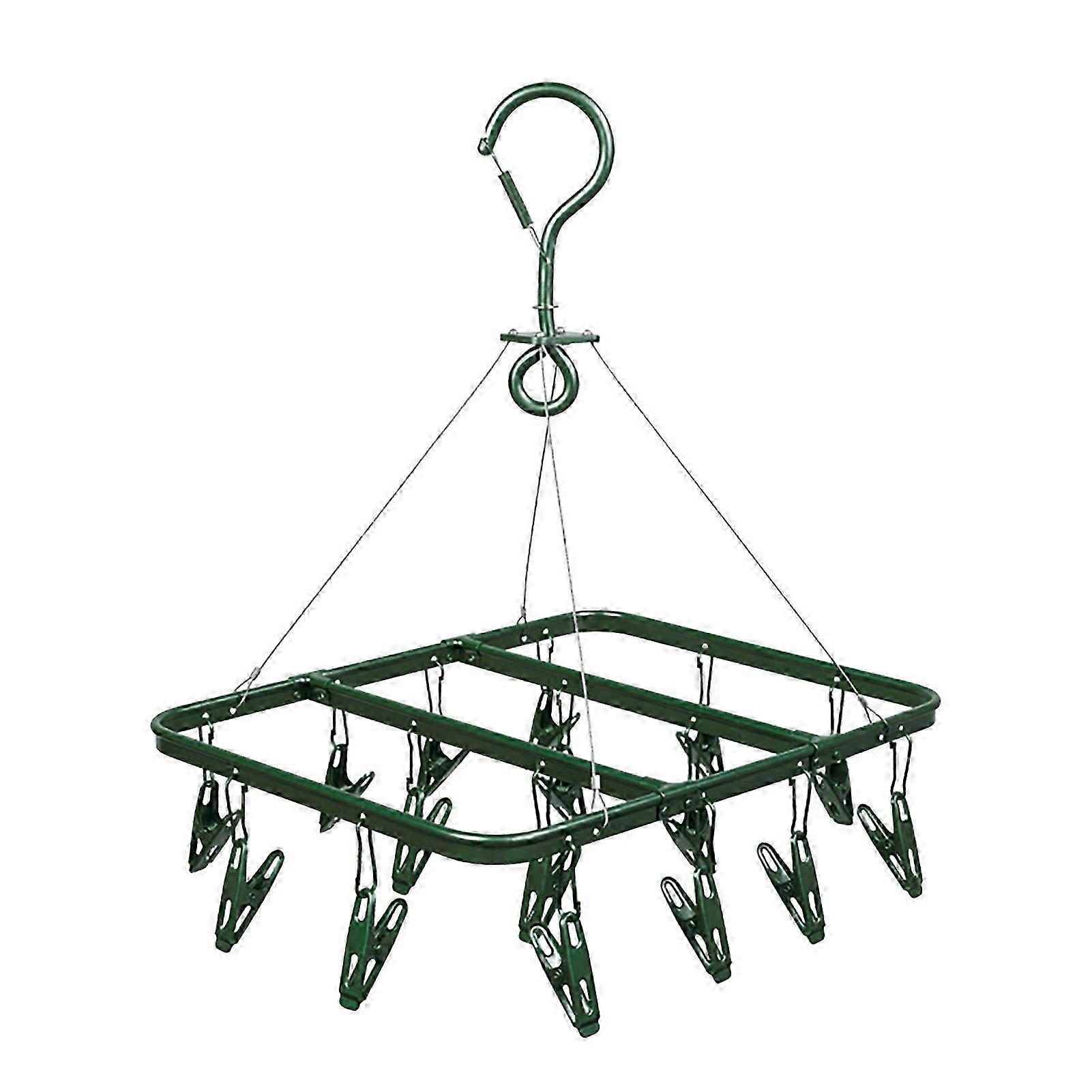 28-Clip Rustproof Aluminum Drying Rack