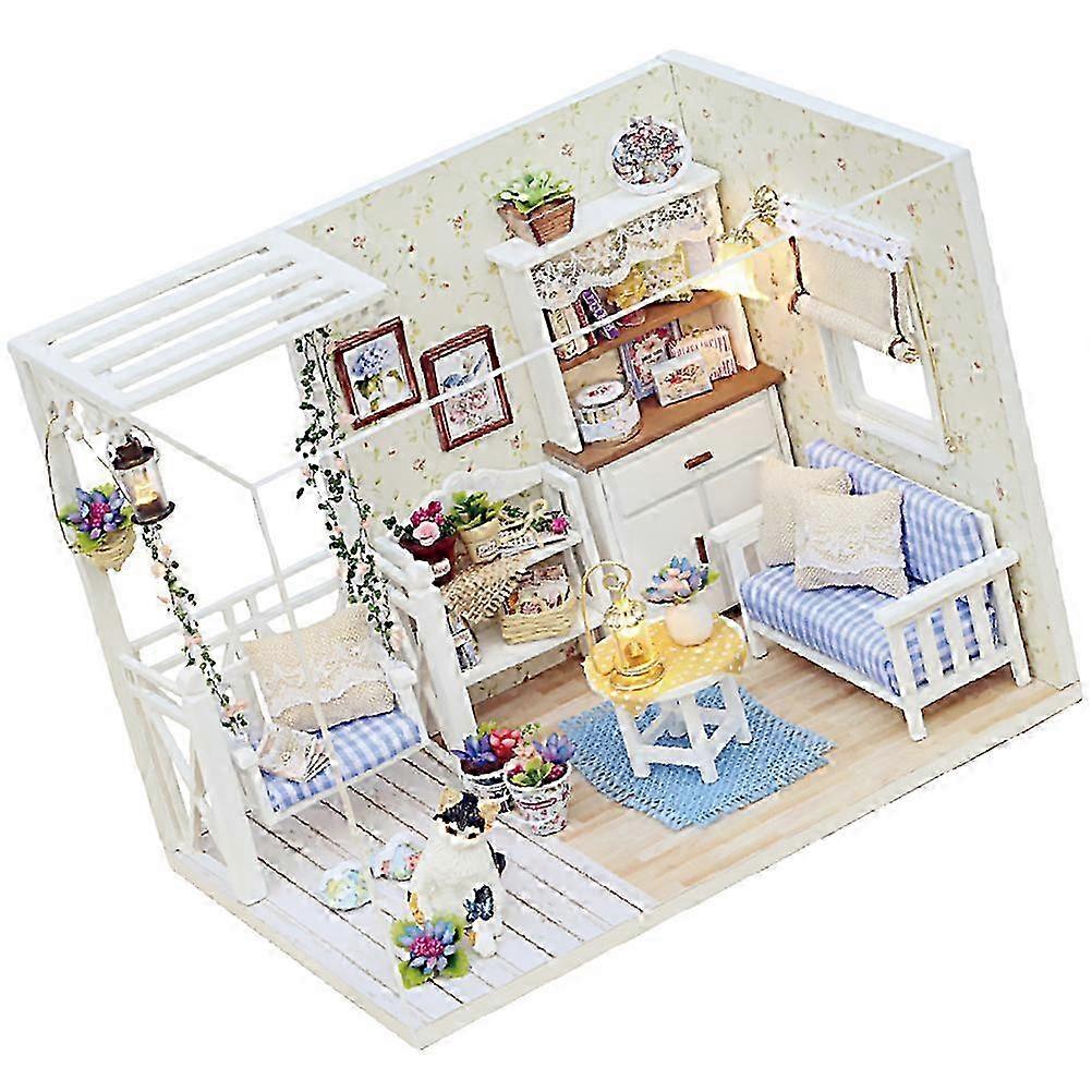 Rustic Wooden DIY House Model