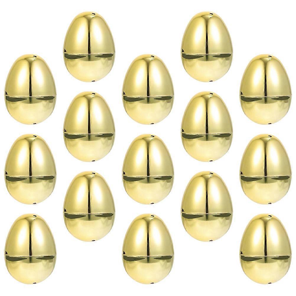 30Pcs Golden Easter Eggs Decorative Artificial for Decorating