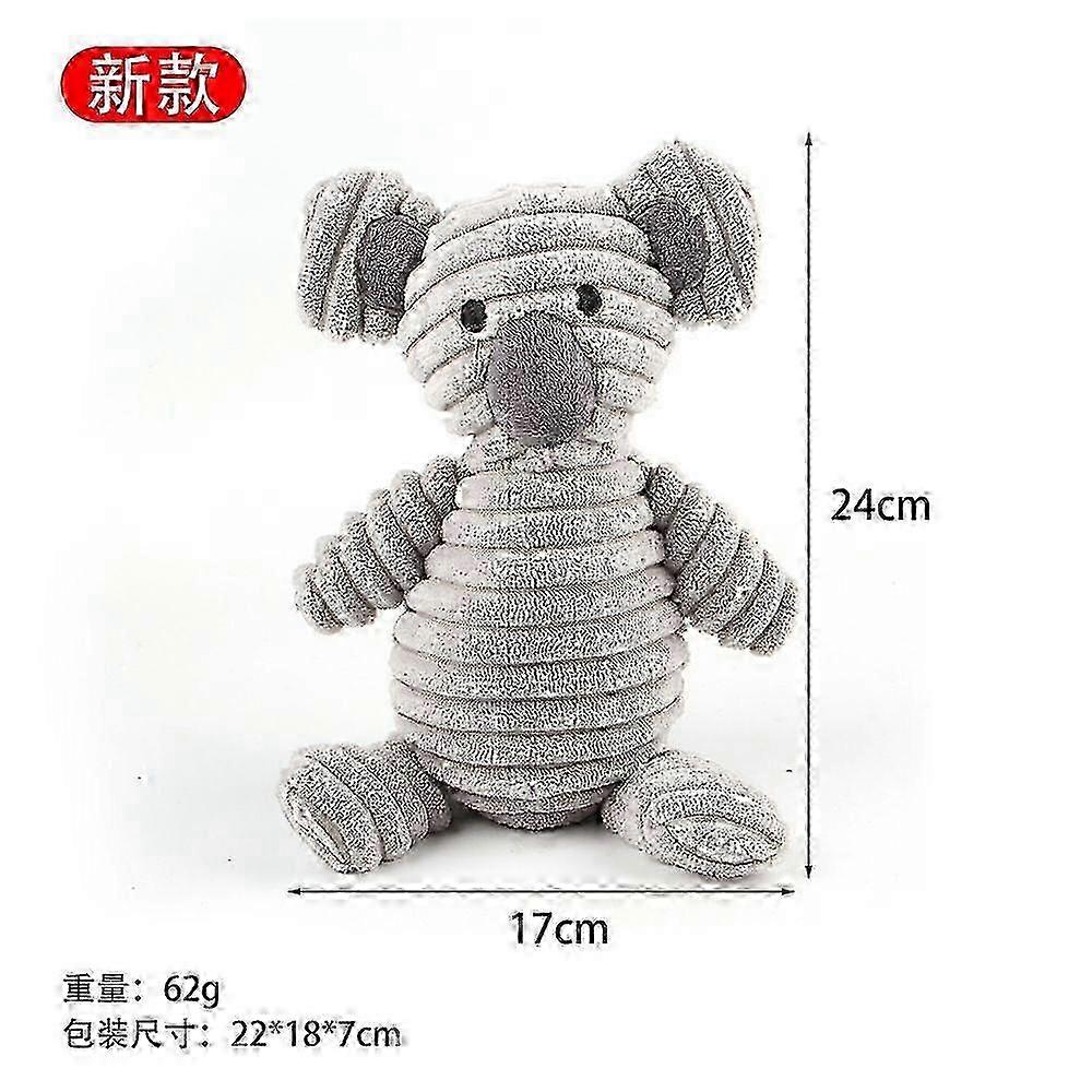 Squeaky Crinkly Plush Dog Toy