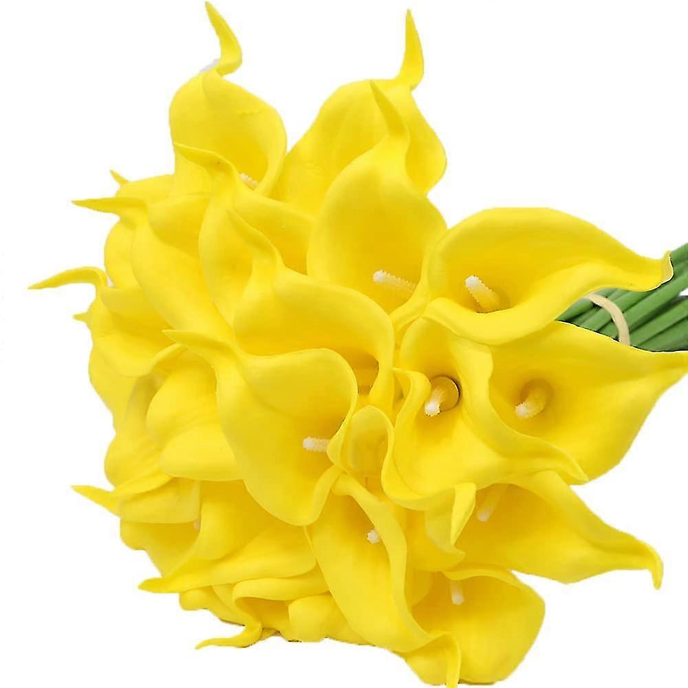 20PCS Soft PU Calla Lily Stems