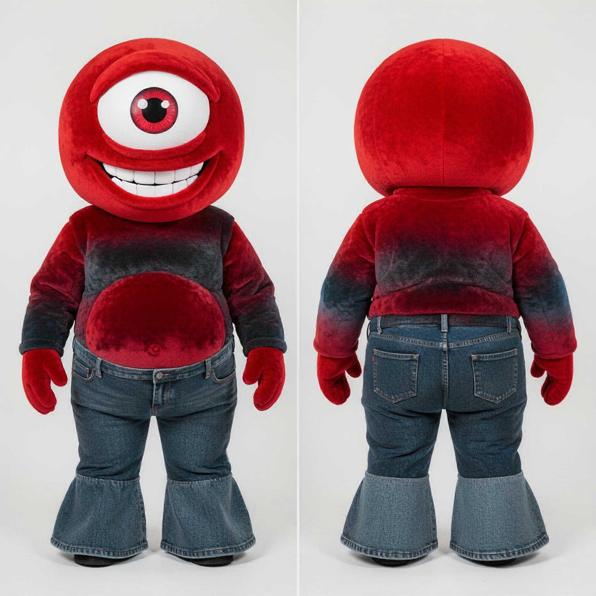 MASTICOT Crimson Padded Cyclops Mascot