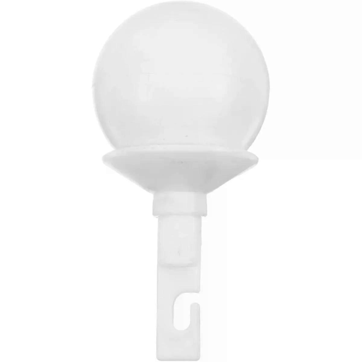 White Rolling Ball Cane Tip with Rotating Hook Head for Blind Sticks