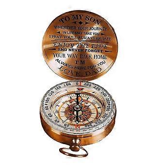 Antique Copper Compass For Son