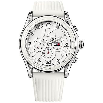 Avalon Dial White Watch for Women Analog Quartz with Rubber Bracelet 1780968