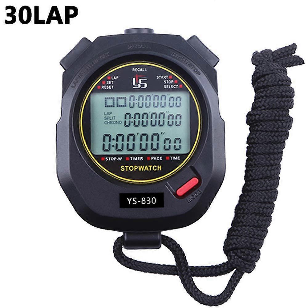 30-Lap Split Stopwatch, Large-Display, Water-Resistant Timing Tool