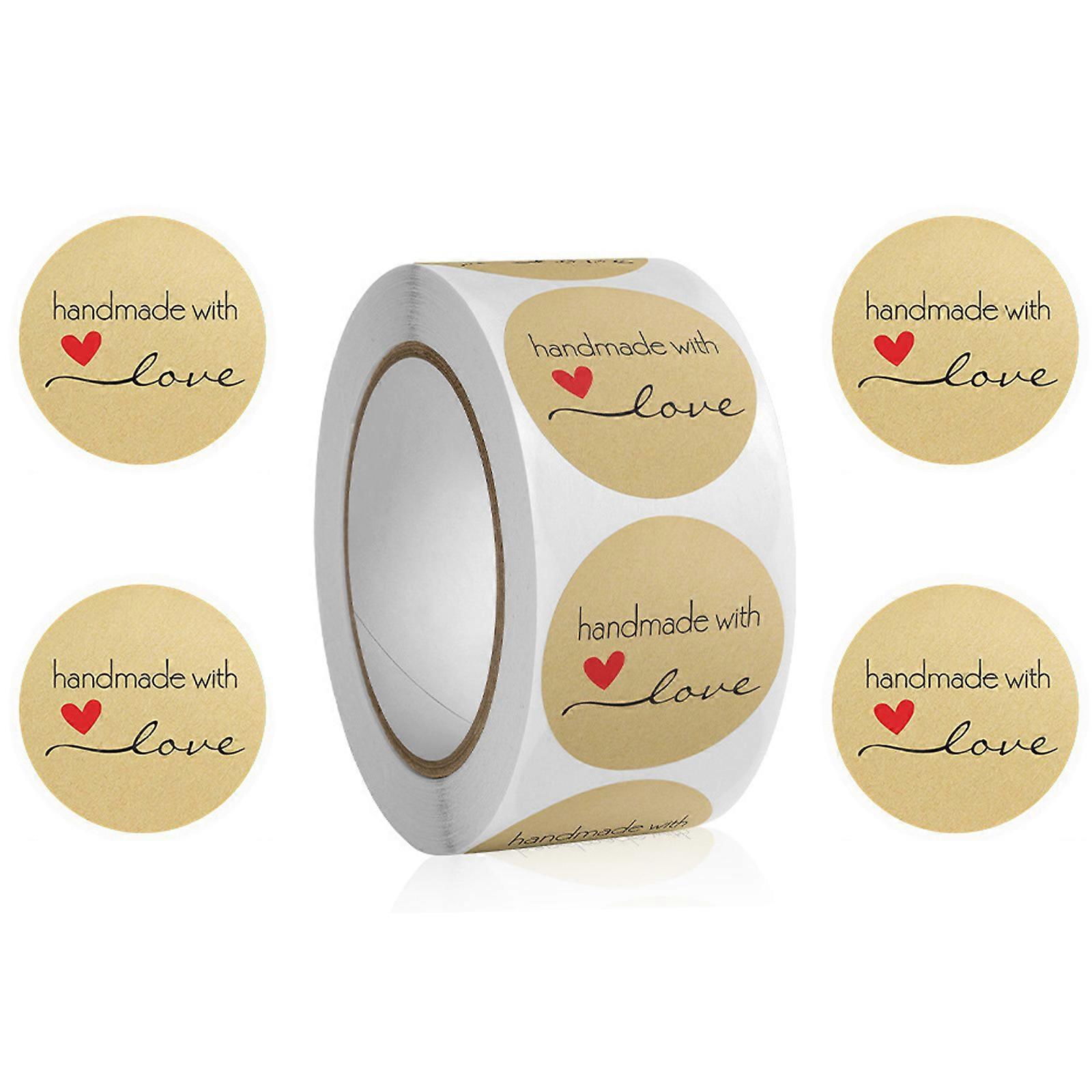 Round Self-Adhesive Baking Labels For DIY Wedding And Gift Packaging