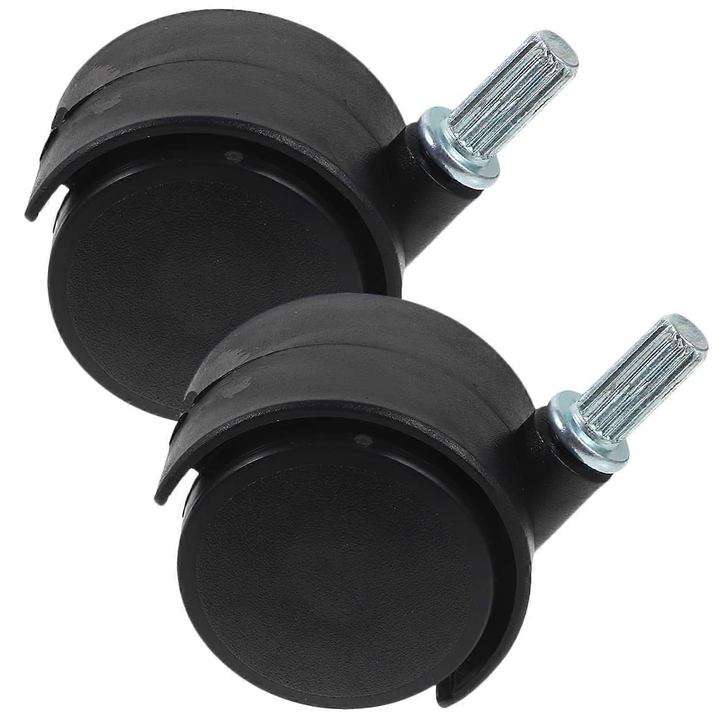 2 Pack Black Caster Wheels for Laundry Rack and Cart