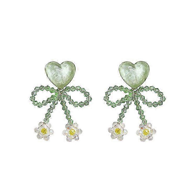 Fashion  Elegant Statement Stud Earrings for Women,green