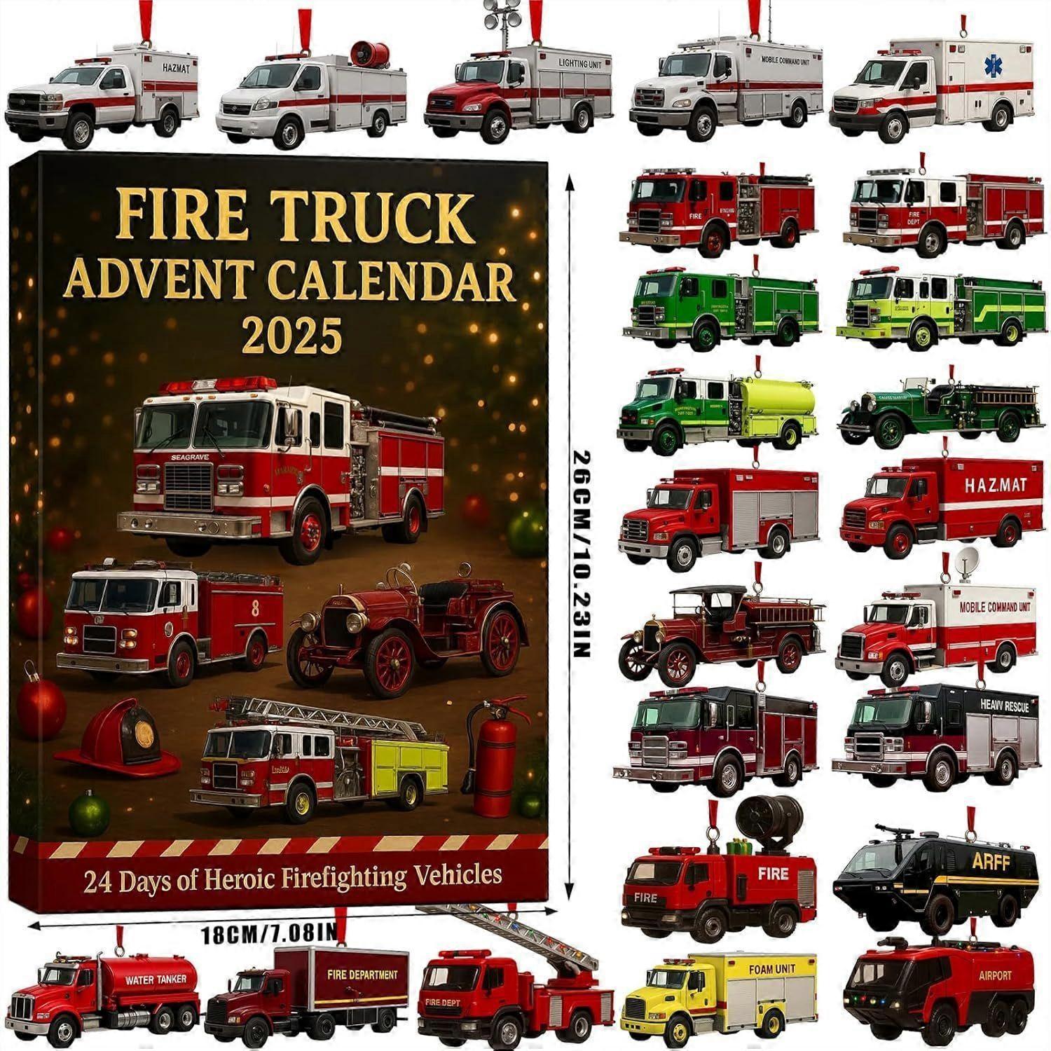 Fire Truck Advent Calendar 2025