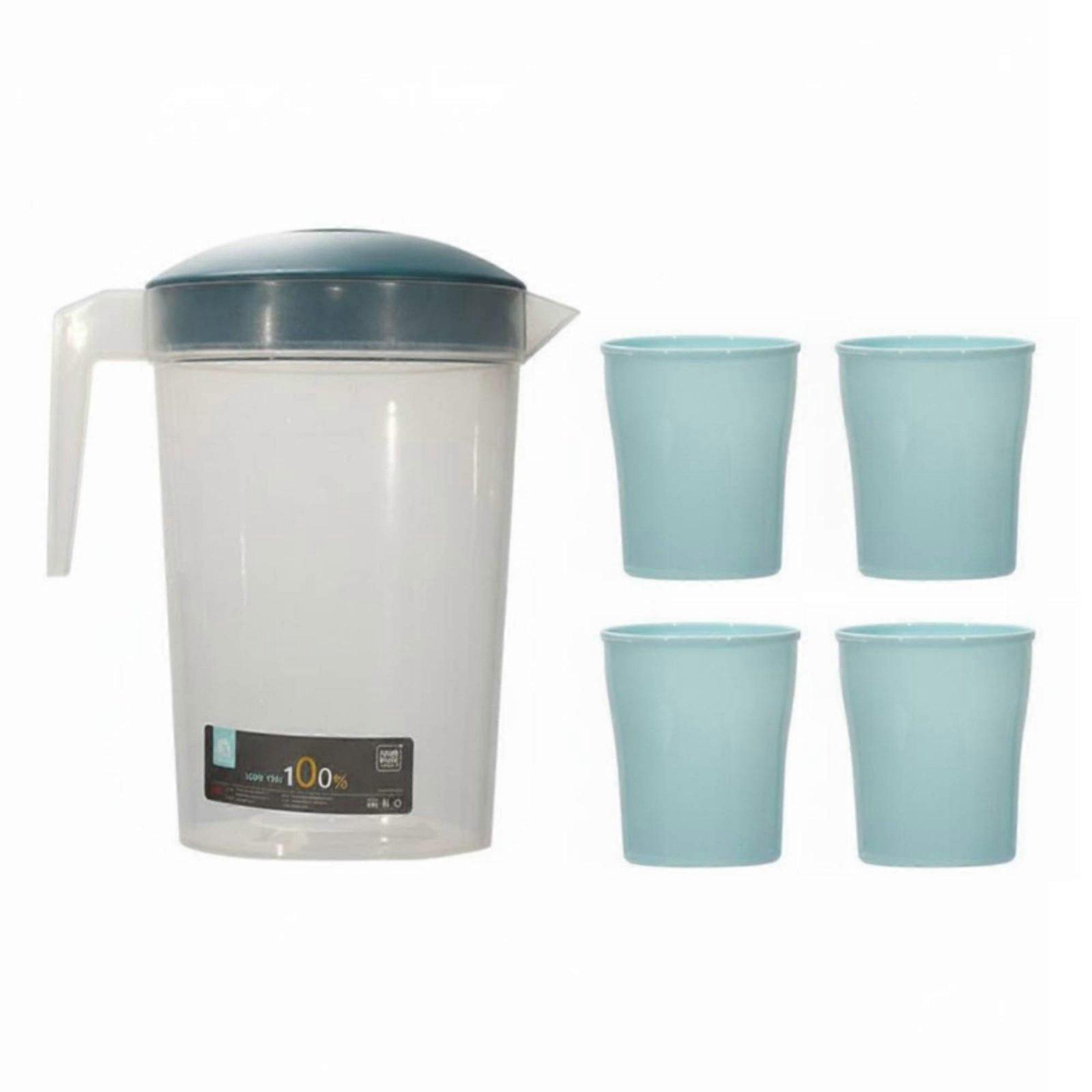 Large Capacity Measuring Pitcher Measurement Markings Stackable Juice Carafe