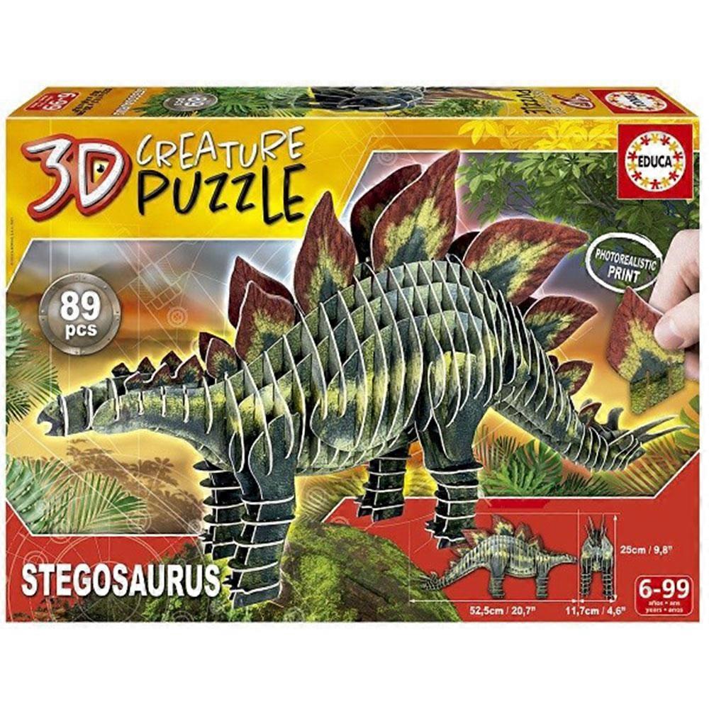 Educa 3D Creature Dinosaur Puzzle - Stegosaurus