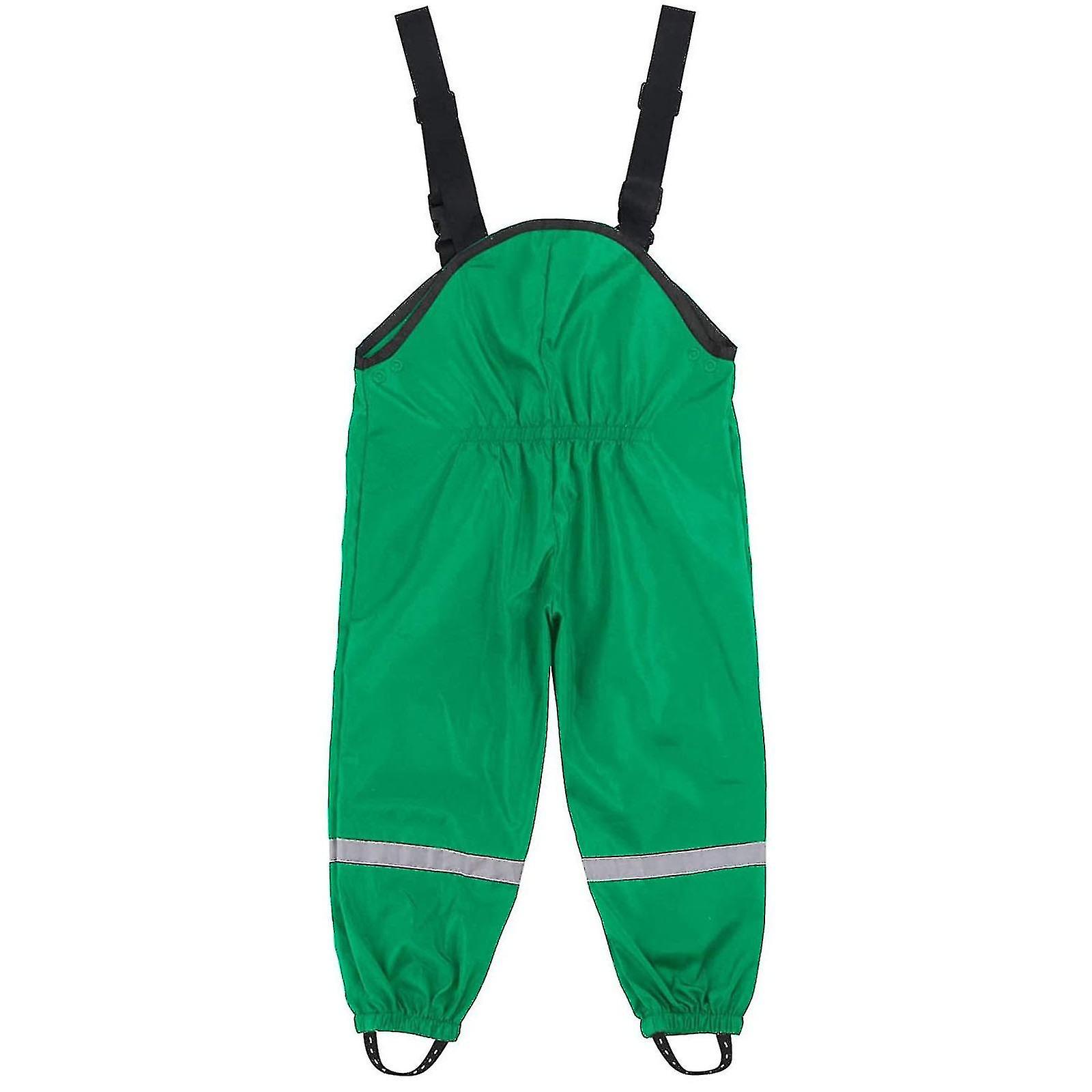 Unisex Παιδική Βροχή Dungarees Αντιανεμικό Και Αδιάβροχο Παντελόνι Λάσπης Μέγεθος: 74