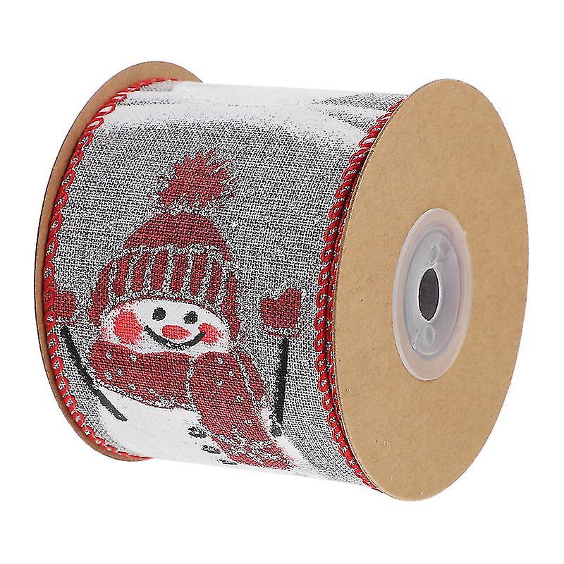 457.2X6.5cm Assorted Color 1 Wreaths & Garlands 1 Roll Of Christmas Theme Ribbon Decorative Ribbon