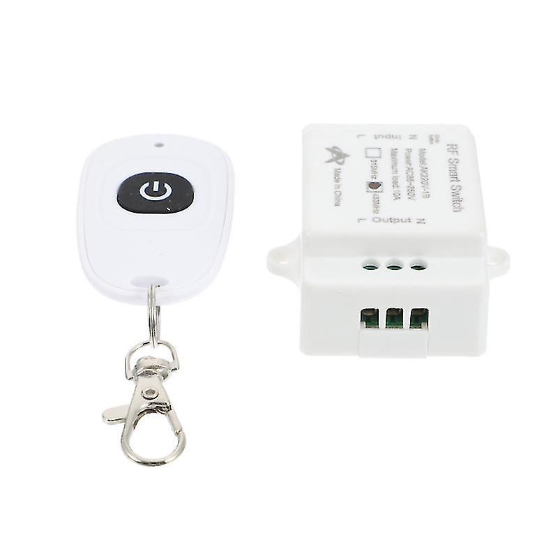 6X3.7cm White Vehicle Remote Keyless Systems 1 Set Single Circuit Wireless Switch Lamp Power Remote