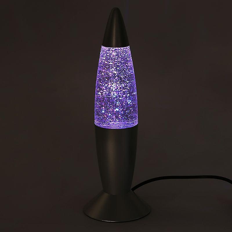 New 3d Rocket Multi Color Changing Lava Lamp Rgb Led Glitter Night Light Gift Can Be Changed In Multiple Colors
