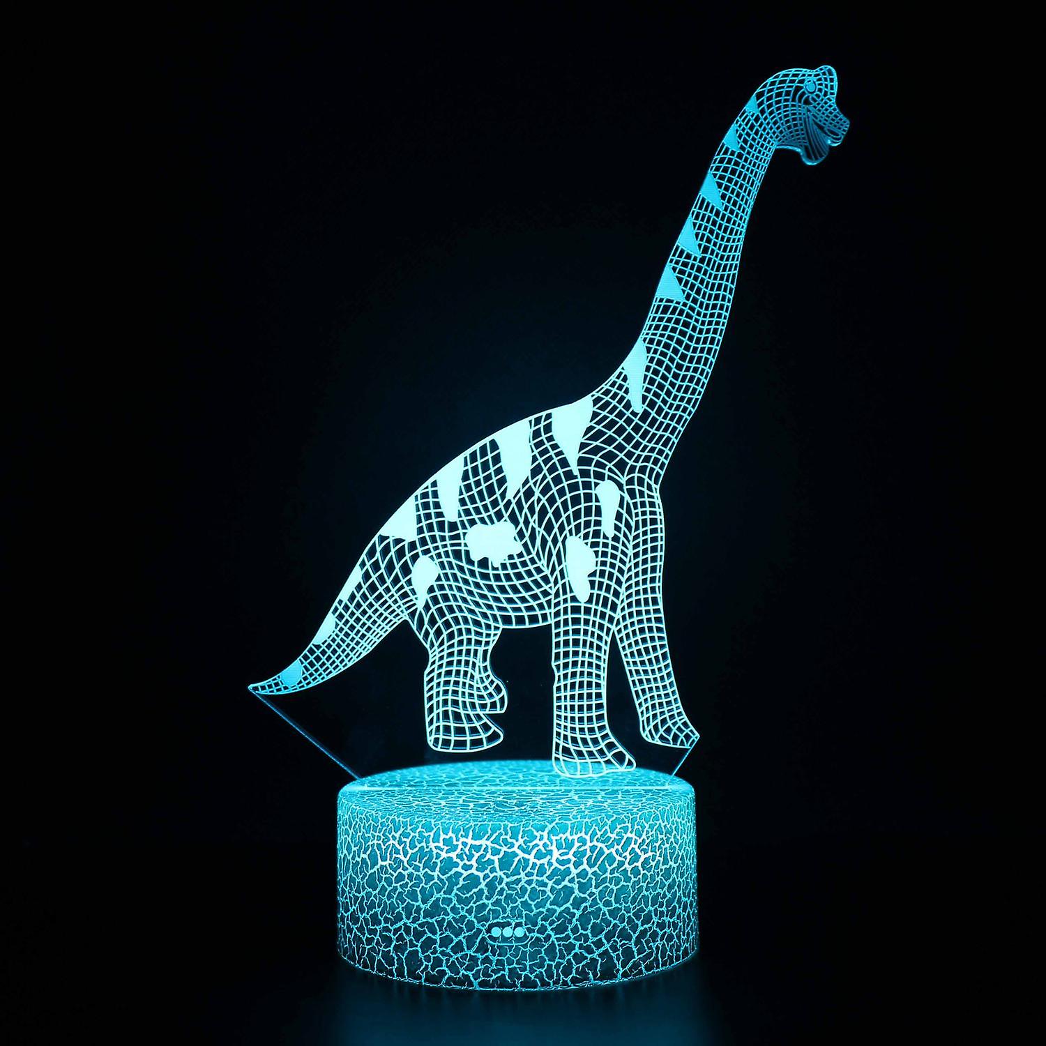 3D Touch Light Night 7 colors remote control Dinosaur #1267