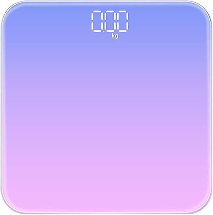 Multifunctional Electronic Weighing Scale Purple Gradient Smart Scale 26*26cm
