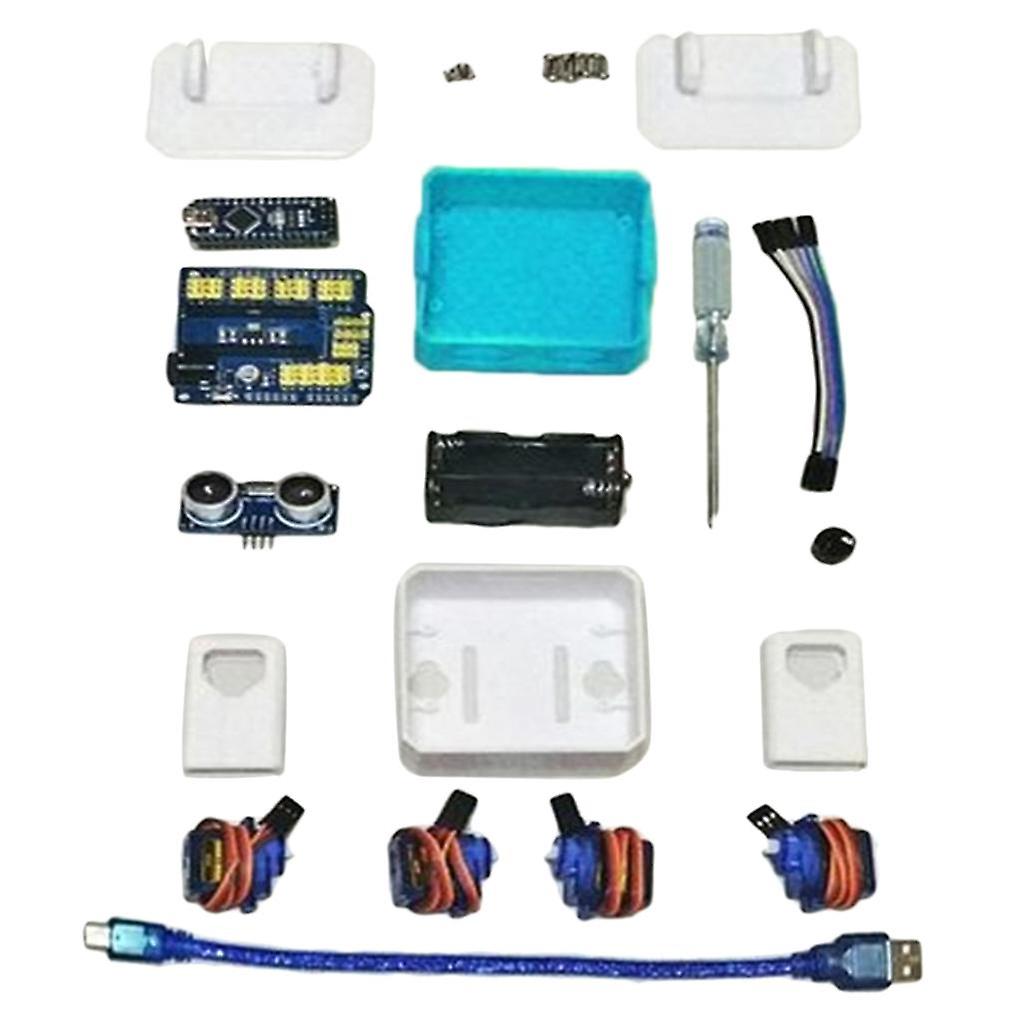 OTTO DIY Nano RC Robot Open Source Obstakel Vermijding 3D Geprint Speelgoed Blauw