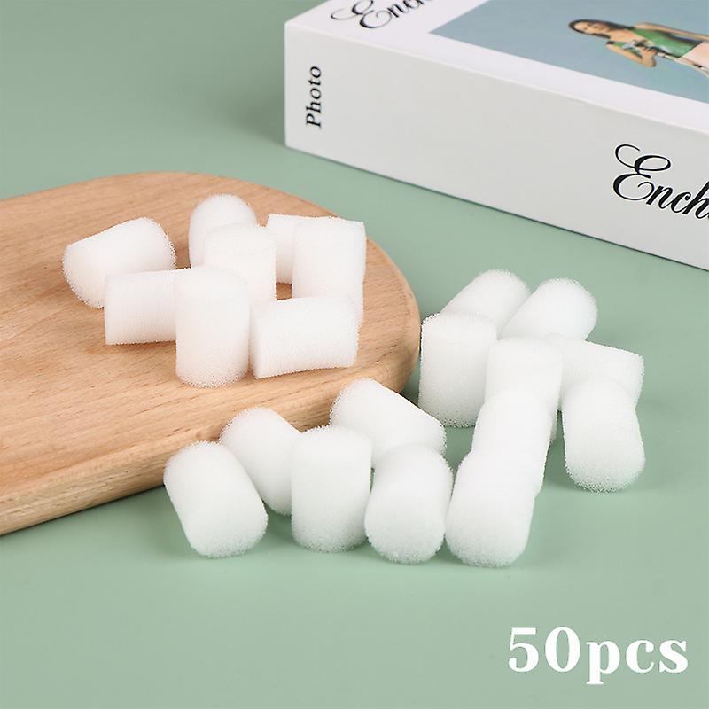 50pcs/pack 19mm White Hydroponic Sponge Soilless Cultivation Growing Baskets