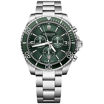 Victorinox Maverick Analoge Herren-Quarzuhr mit Edelstahlarmband V241946