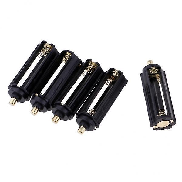 2x5pcs 3 AAA Spring Battery Holder Case Box For Flashlight Torch Lamp Light