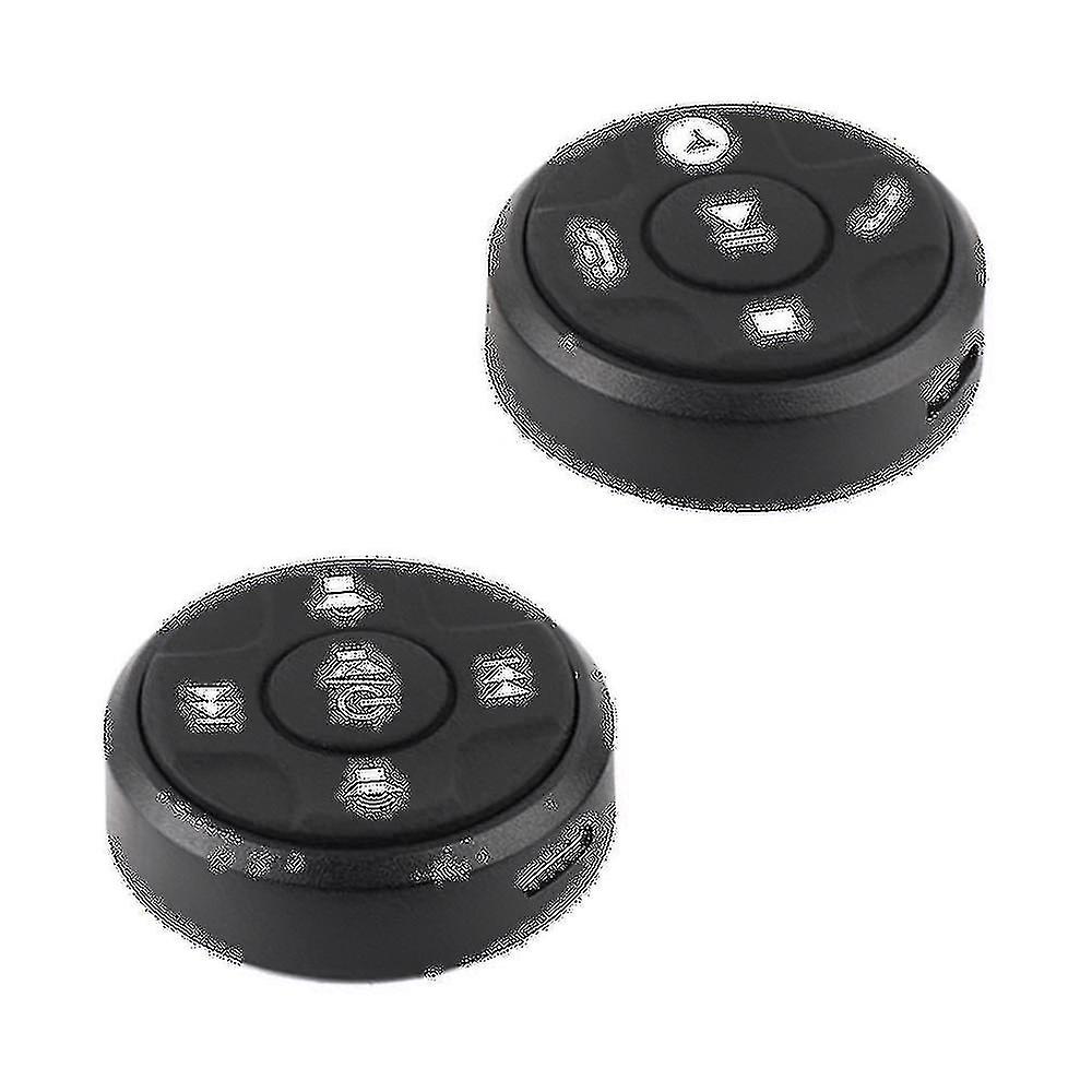 12v Universal Wireless Car Steering Wheel 10 Button Bluetooth Remote Controller Round For Stereo Dv