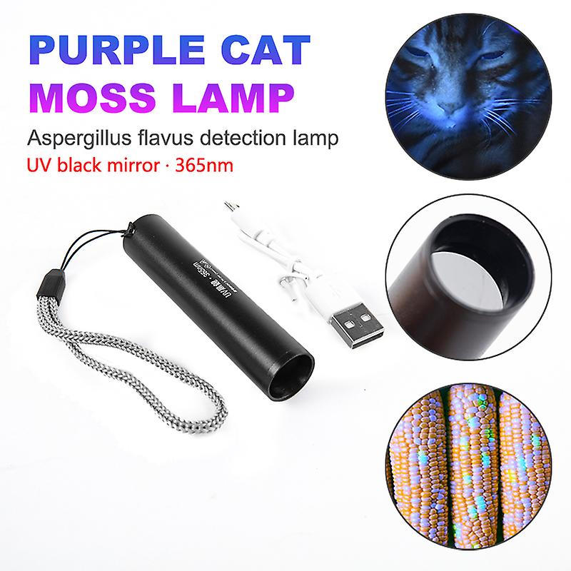 Wood's Lamp Uv Flashlight Light Test Fungus Moss Pet Skin Ultraviolet Light Moss