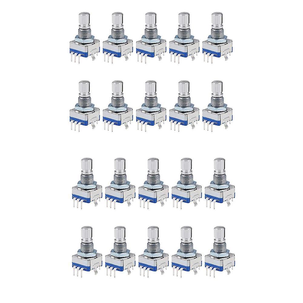 Encoder rotativo a 360 gradi Code Switch Ec11 5 Pins 15mm Albero 10pcs