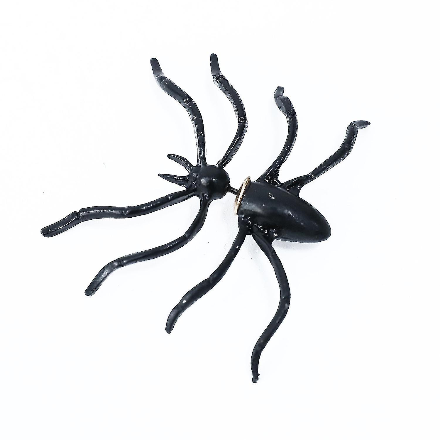 هالوين الديكور هالوين ازياء للمرأة 3d زاحف العنكبوت الأسود الأذن مسمار الأقراط لHalween حزب Diy الديكور