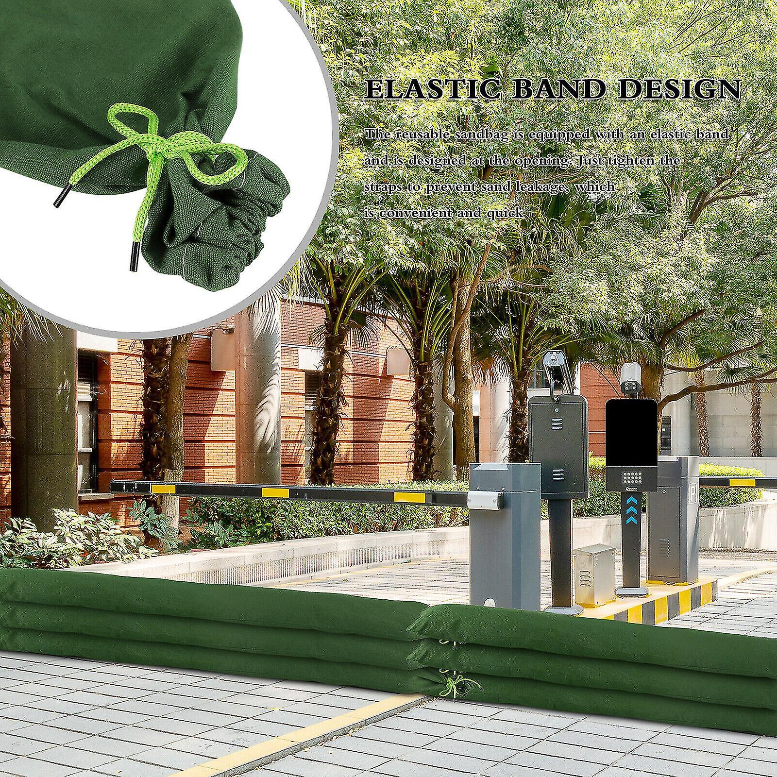 Zagęszczone długie płócienne worki z piaskiem Hydroizolacja Zagęszczona nieruchomość domowa Odporne na zalanie worki z piaskiem