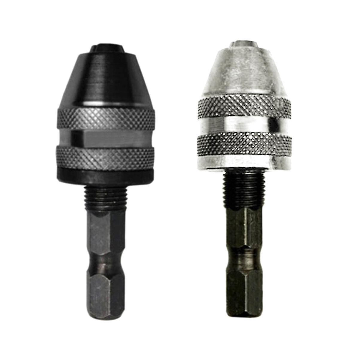 Hexdrill Chuck Keyless Screwdriver Impact Driver Adaptor Electric Motor Clamp Chuck Fixture Hex 0.5