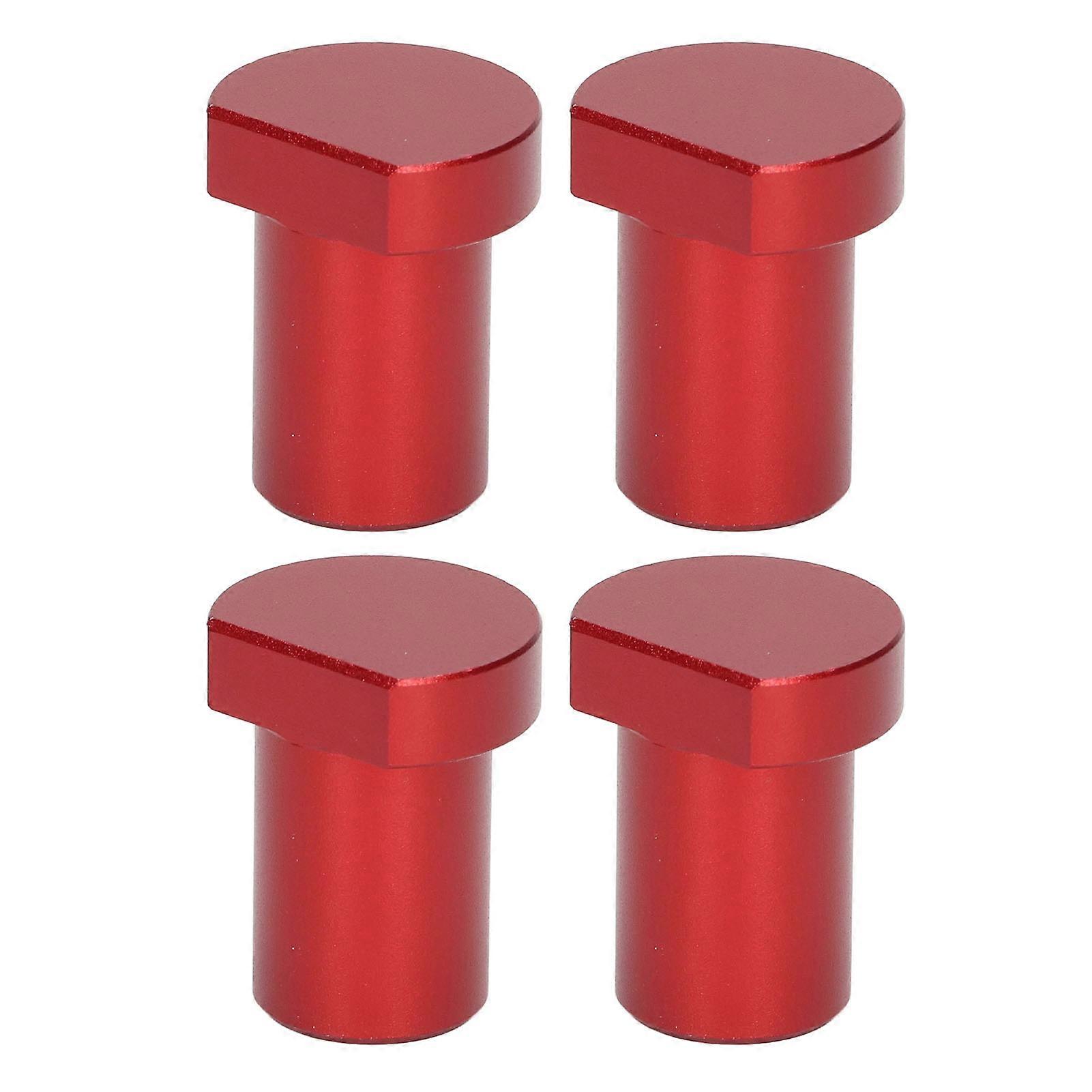 20mm Diameter Woodworking Desktop Limit Blocks 4PCS Multifunctional Workbench Peg Brake Stops Red Durable