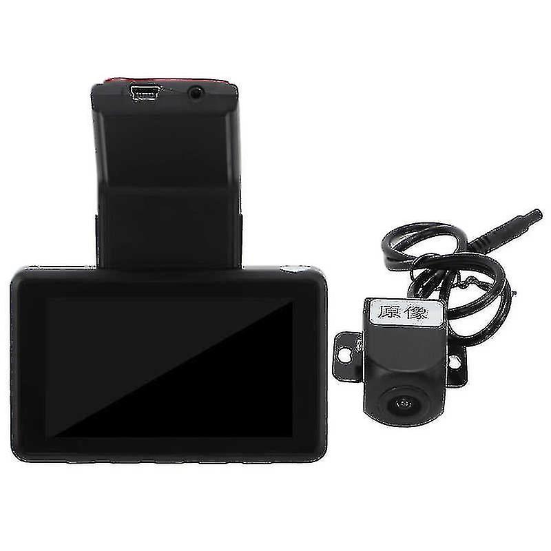 Car Driving Recorder Dual Camera Hd Video Mode Dashboard Camera High Definition Screen For Automobile