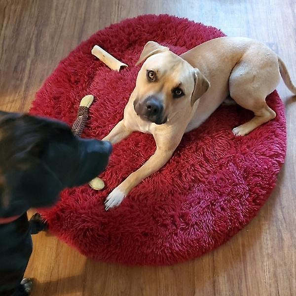 Deluxe Fluffy Extra Large Dog Beds Sofa, Washable Round Dog Pillow Cushion Pet Bed for Large Extra Large Dog Bed