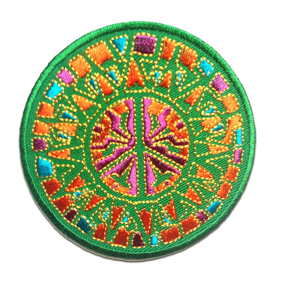 Patch / Iron-on patch - Peace Peace - Colorful - Ø7.7 - Appliques patch patches