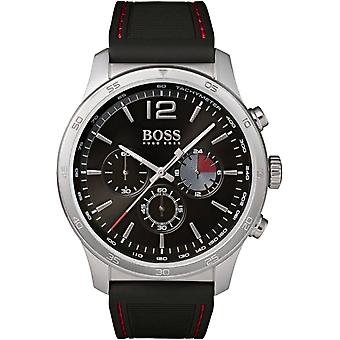 Professional 42mm ESF&cor Black Men's Watch Analog Quartz with Rubber Bracelet 1513525