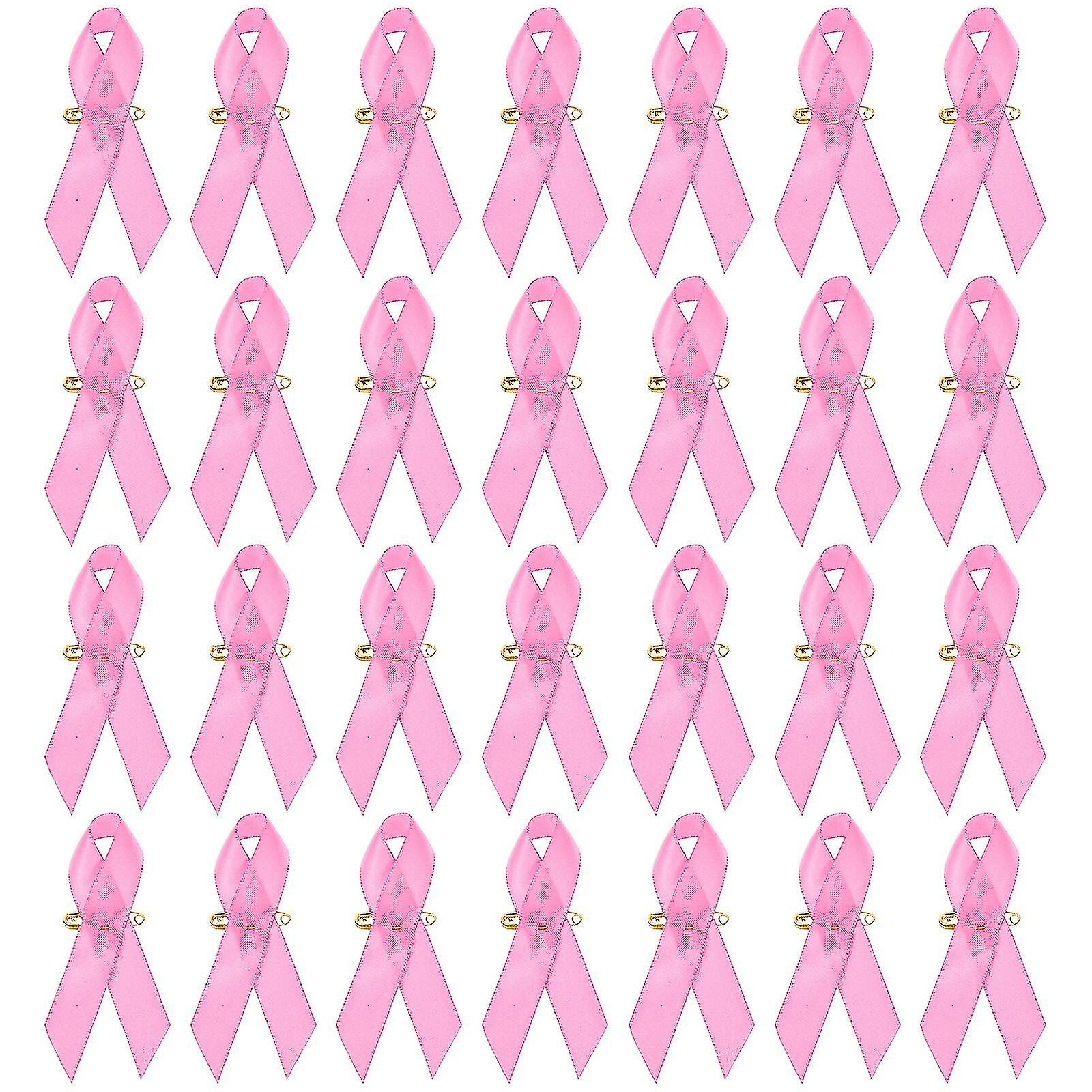 100pcs Decorative Fundraising Ribbons Removable Ribbons Awareness