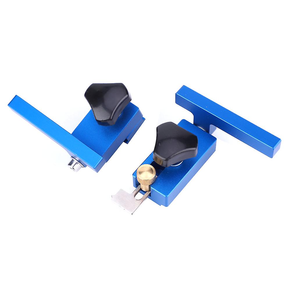 Qukaim Fence Flip Limit Fence Flip Limit Woodworking Tool, Aluminum Alloy T Track Stop Tool for Carpenters, 30#/45# Capacity, Durable and