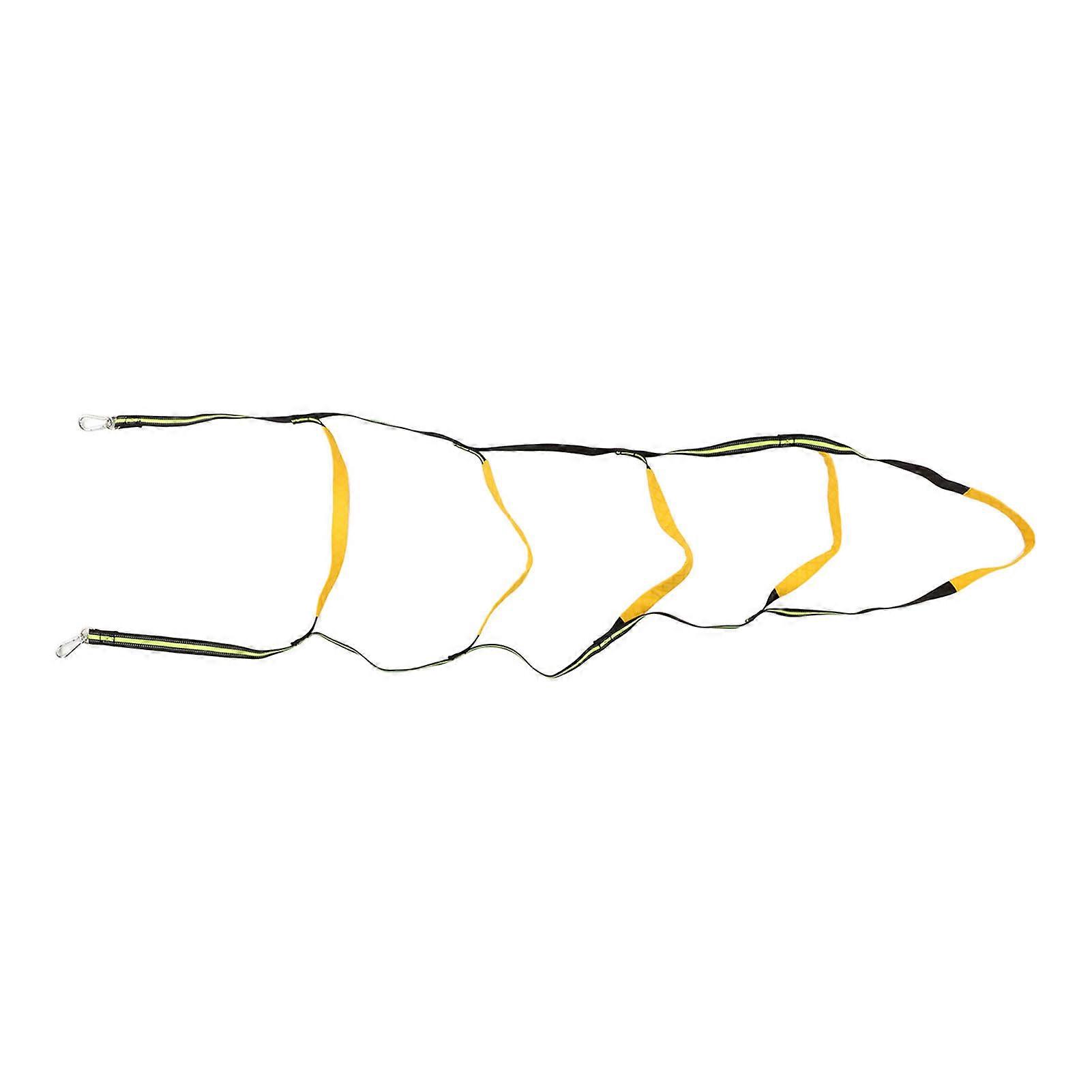 5 Steps Boarding Rope Ladder Portable Universal Boat Rope Ladder with Climbing Buckle for Inflatable Boat Kayak Green