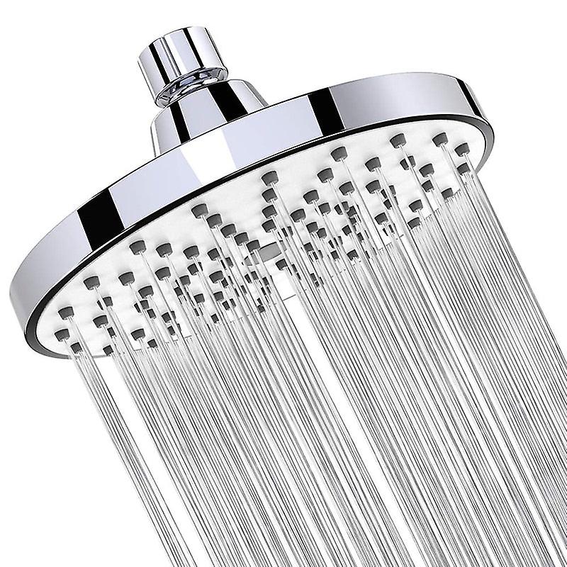 Shower Head 6 Inch Anti-leak Anti-clog Fixed Rain Showerhead Rainfall Spray Relaxation And Spa For High Water Pressure And Flow